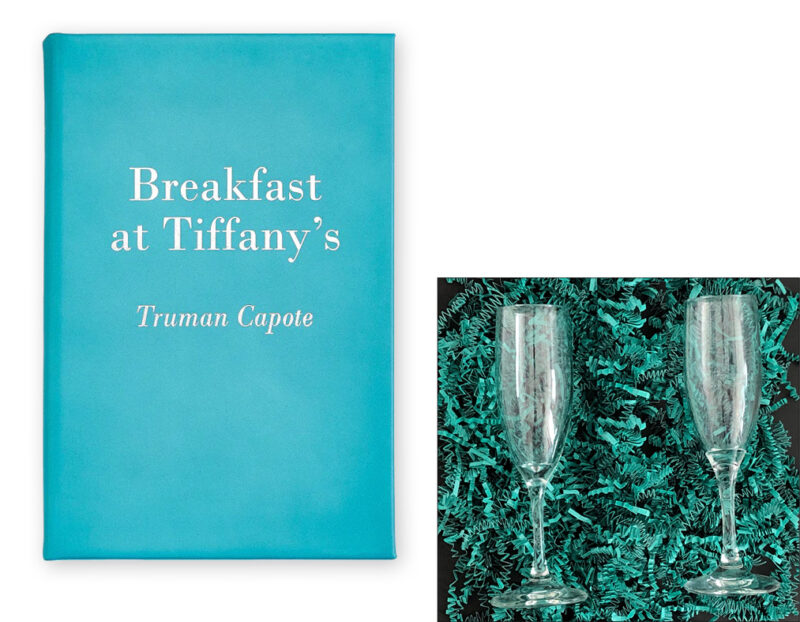 Breakfast at Tiffany’s Book & Flute Glasses