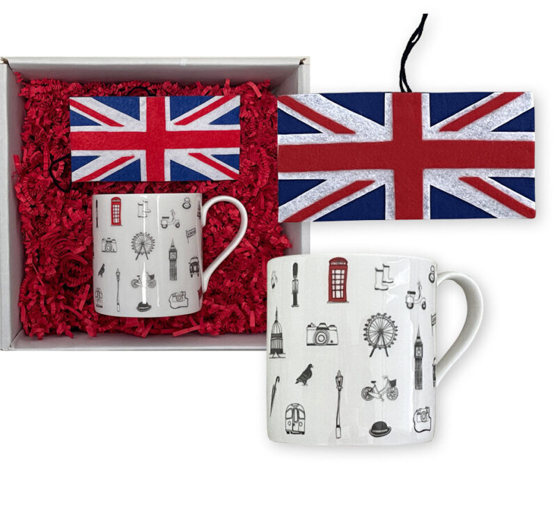Mug and Flag Ornament